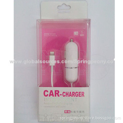 Intelligent Car Charger, 5V DC/2.1A Output